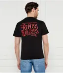 Футболка Slub Regular fit Replay, черный - фото 3