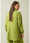 Блузка на пуговицах Evans, зеленый - фото 2