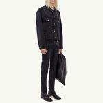 Джинсовая куртка женская черная Mm6 Maison Margiela - фото 4