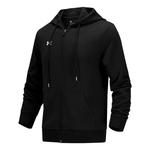 Куртка essential fleece full zip hoodie 'black' Under Armour, черный - фото