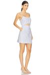 Мини-платье Annie Simkhai, french blue stripe - фото 2