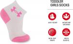Детские носки Under Armour Multi Pack Quarter, Light Pink - фото 2