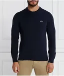 Свитер regular fit Lacoste, темно-синий - фото