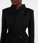 Мини-платье из крепа Wardrobe.NYC, Black - фото 4