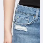 Винтажная джинсовая юбка Superdry, синий - фото 3