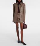 Кожаная куртка Магда Tove, серо-коричневый - фото 2