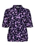 Рубашка Jacqueline de Yong с цветочным принтом, сиреневый/черный - фото