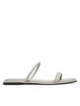 Мюли Flat Sandal Squared 2-Bar Lth HW0HW02532 Calvin Klein, бежевый - фото