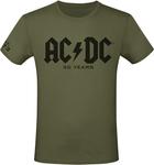 Футболка AC/DC 50 Years Logo, оливковый - фото