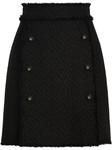 Dolce & Gabbana твидовая юбка мини, черный - фото