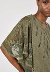 Блуза EMBROIDERED Apricot, хаки - фото 4