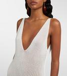 Ламе макси-платье Bananhot, белый - фото 4