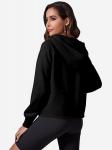Толстовка с капюшоном на молнии Imily Bela, черный - фото 3