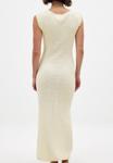 Платье NA-KD Maxi dress, Offwhite/White - фото 2