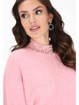 Женский свитер розового цвета faina - фото 5