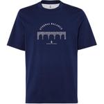 Футболка с принтом Brunello Cucinelli, indigo - фото