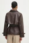 Кожаная куртка Answear.Lab, коричневый - фото 4