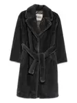 Пальто с поясом Herno, черный - фото