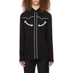 Рубашка в стиле вестерн BALMAIN, черный - фото