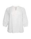 Блузка KAFFE CURVE, белый - фото