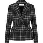 Деловой пиджак женский черный Dior - фото