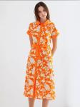 Платье-рубашка Bigdart, оранжевый - фото 3