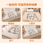 Budis Ковер 200х200 см для гостиной и детской, утепленный плюшевый, с антискользящим покрытием, легко складывается, Dyeing Huahua-3M - фото 7