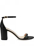Босоножки на каблуке Stuart Weitzman, черный - фото