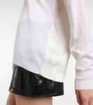 Свитер из кашемира и шелка с панелями Tom Ford, Chalk - фото 5