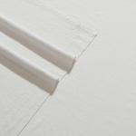 Calvin Klein Комплект постельного белья Queen, кремовый, из предварительно выстиранной мягкой льняной смеси, включает пододеяльник, простыню и наволочки - фото 2