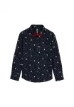 Рубашка We Fashion, Navy Blue - фото 4