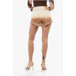 Шорты с эффектом градиента и потертостями на подоле Alanui, Beige - фото 2