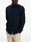 Рубашка Rickert с узором BOSS, синий - фото 3