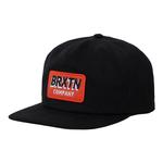 Бейсболка Brixton Payment Snapback, черный - фото
