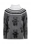 Джемпер NORWAY WITH BEARS Grace, серый - фото 4