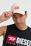 Хлопковая бейсболка Diesel, бежевый - фото 5