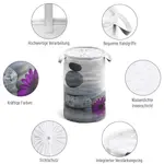 Корзина для белья Sanilo «Energy Stones», серый/фиолетовый - фото 2