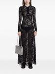 Rabanne кружевное вечернее платье, черный - фото 2