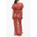 Ажурное пляжное платье макси Dsquared2, Red - фото 2