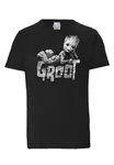Футболка Logoshirt "Marvel - Groot", с крутым принтом, черный - фото 3