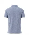 Поло с эффектом меланжа Brunello Cucinelli, синий - фото 2