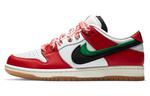 Кроссовки Frame Skate x Nike SB Dunk Low Habibi, белый/красный/черный - фото