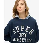 Толстовка Superdry Ath Ess Relaxed Applique, синий - фото 5