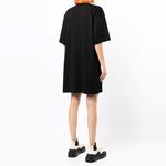 Женское платье с коротким рукавом MSGM, черный - фото 4