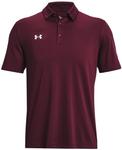 Футболка-поло Under Armour Men's Tech, Maroon/White - фото 4