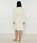 Халат женский Emporio Armani хлопковый, экрю - фото 3