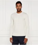 Лонгслив slim fit Ea7, кремовый - фото