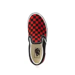 Кеды Vans Slip-On Checkerboard Skate Shoe, черный/красный - фото 2