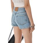 Шорты джинсовые с нашивкой-логотипом Alexander Wang, синий - фото 7