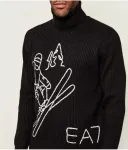 Водолазка regular fit Ea7, черный - фото 4